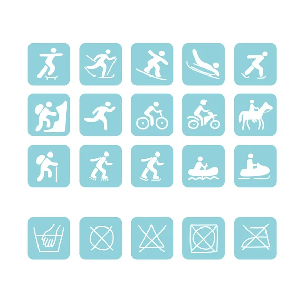 Icons for sport clothes design — Stock Illustration Icons for sport clothes design Vector Graphics