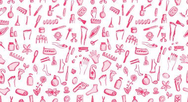 Manikür ve pedikür, tasarımınız için kusursuz desen