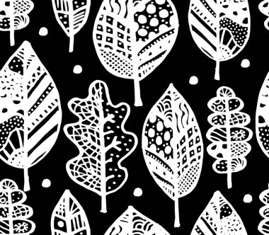 Sonbahar yaprağı, dizaynınız için pürüzsüz desen