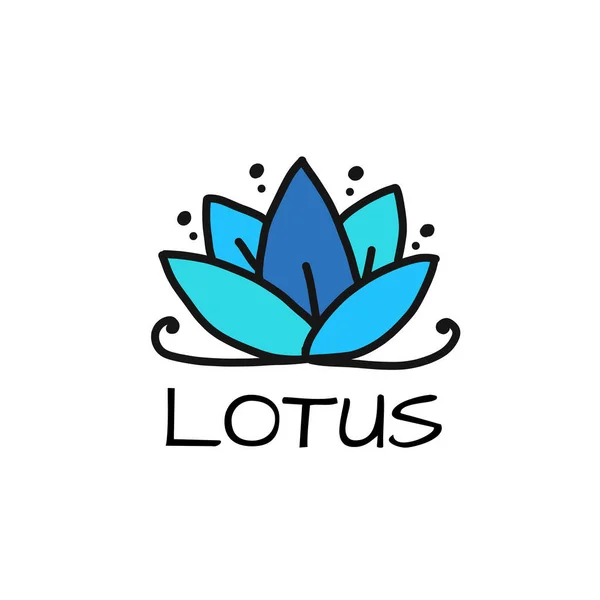 Lotus Logo, esboço simples para o seu projeto —  Vetores de Stock