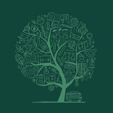 Okul Konseptine geri dönelim. Tasarımın için Sanat Ağacı