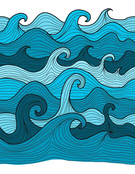 Abstraktes Meer Hintergrund. Nahtloses Muster für Ihr Design — Stockvektor