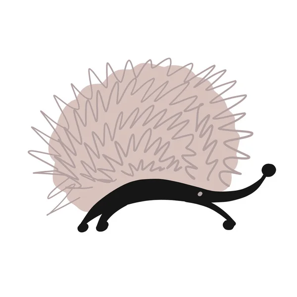 Hedgehog fazendo Yoga. Personagem engraçado para o seu design —  Vetores de Stock