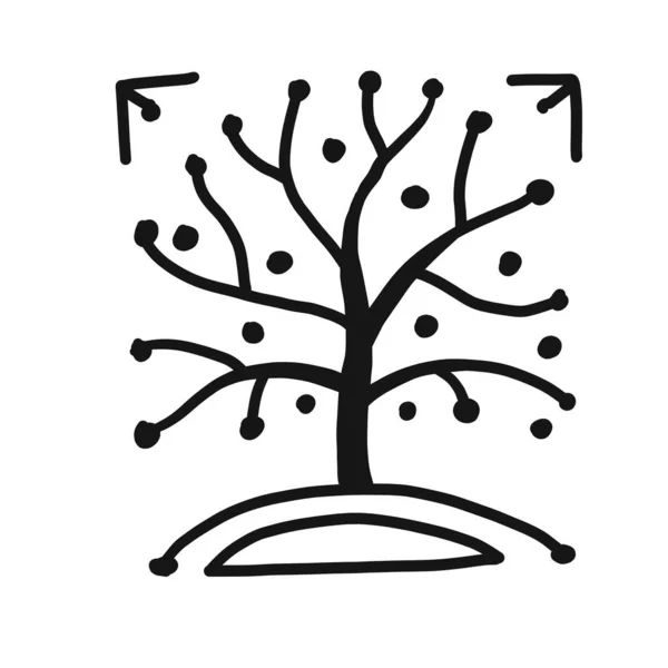 Kunstbaum-Symbol, ethnischer Stil für Ihr Design — Stockvektor