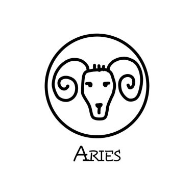 Dizaynınız için Koç burcu işareti