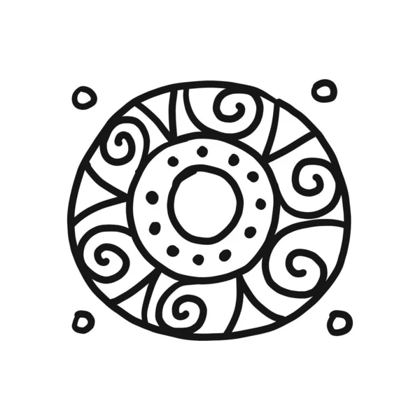 Ethnische traditionelle Ornamente, Folk Nordic Symbol. Kunstzeichen für Ihr Design — Stockvektor