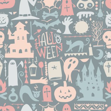 Tasarımınız için Cadılar Bayramı kusursuz desen