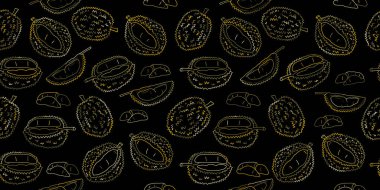 Durianlar, tasarımınız için Kusursuz Desenli Arkaplan