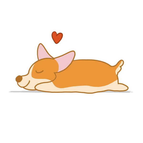 Chien Corgi. Drôle de chiot. Croquis pour votre design — Image vectorielle