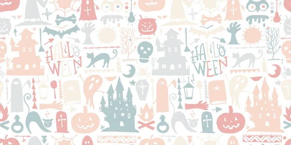 Halloween sömlöst mönster för din design — Stock vektor