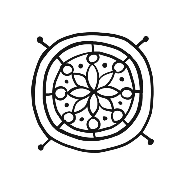 Ethnische traditionelle Ornamente, Folk Nordic Symbol. Kunstzeichen für Ihr Design — Stockvektor