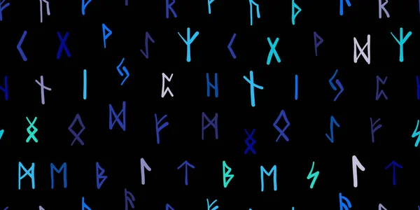 Runes, fond de motif sans couture. Symboles occultes anciens — Image vectorielle