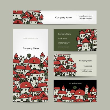 kartvizit tasarımı, cityscape kroki