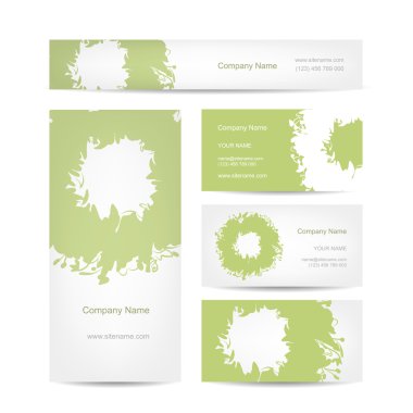 Ticari Kartlar koleksiyonu, çiçek çelenk tasarım