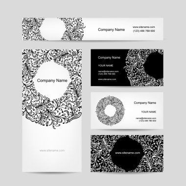 Ticari Kartlar koleksiyonu, çiçek tasarım