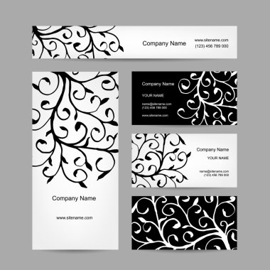 soyut yaratıcı kartvizit tasarım