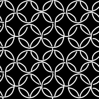 Tasarımınız için soyut halkalar seamless modeli