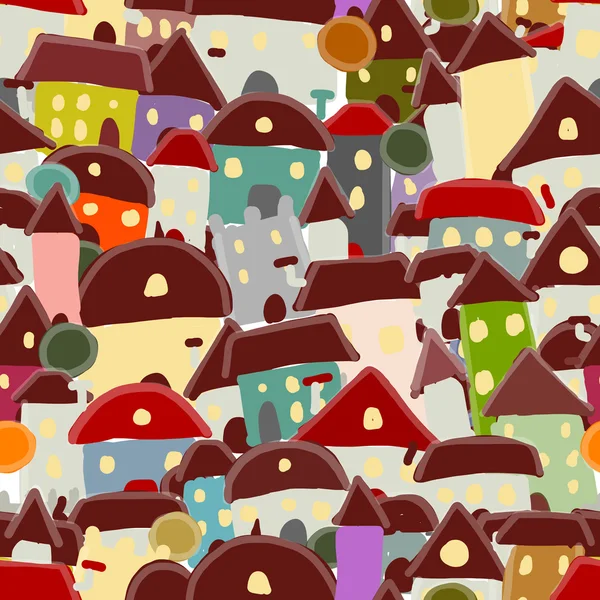 City sketch, seamless pattern for your design