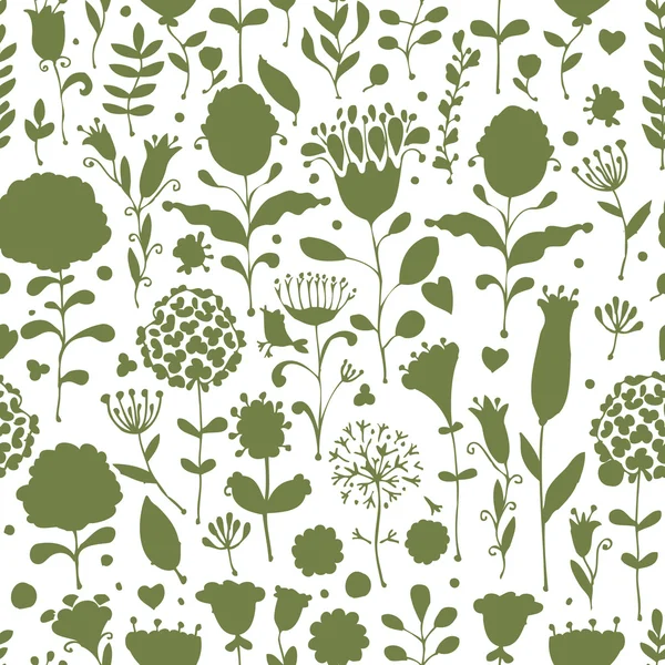 Bosquejo de patrón floral para su diseño — Archivo Imágenes Vectoriales