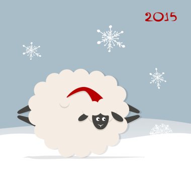 Komik koyun Noel, yeni yıl 2015 sembolü