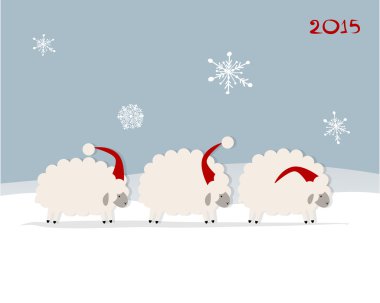 Komik koyun Noel, yeni yıl 2015 sembolü