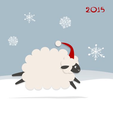 Komik koyun Noel, yeni yıl 2015 sembolü