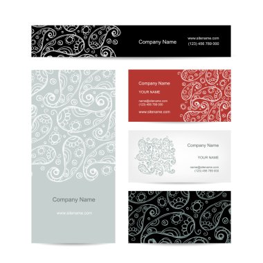 Ticari Kartlar koleksiyonu, çiçek tasarım