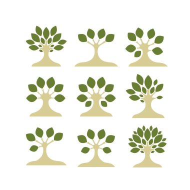 Sanat ağaçlar tasarımınız için kümesi