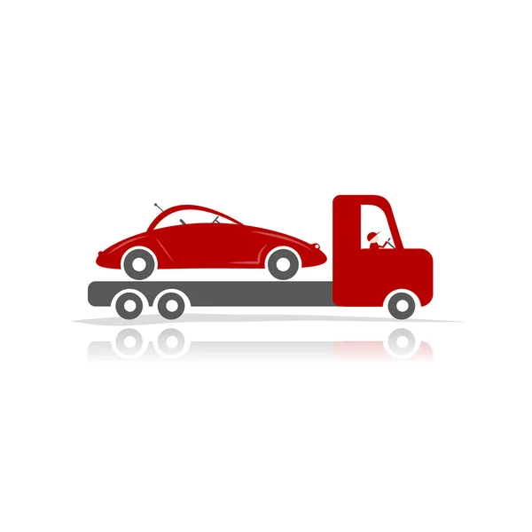 Εκκένωσης με αυτοκίνητο για το σχέδιό σας — Διανυσματικό Αρχείο
