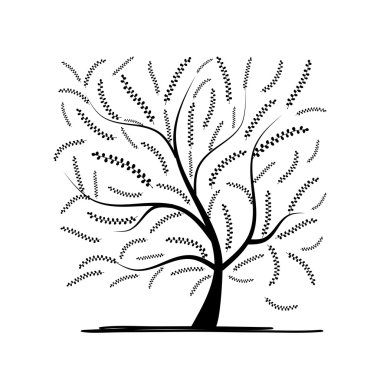 tasarımınız için sanat ağaç