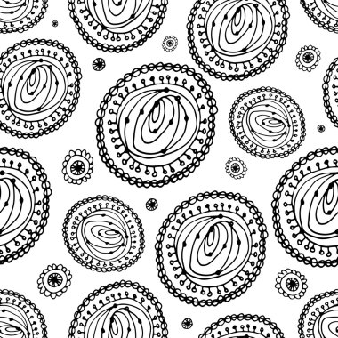 Tasarımınız için soyut daire seamless modeli