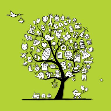 Bebek oyuncak tasarımınız için ağacıyla sanat