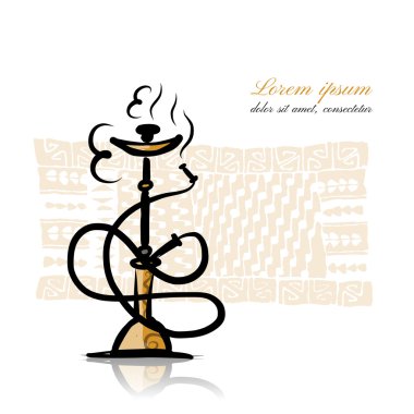 Nargile kroki tasarımınız için