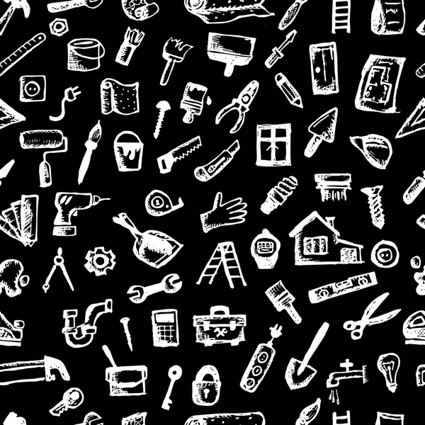 House repair, seamless pattern for your design — Stock Illustration House repair, seamless pattern for your design Royalty Free Stock Vectors
