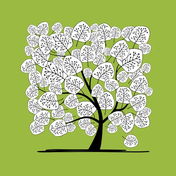 您设计的的抽象树 — 图库矢量图片