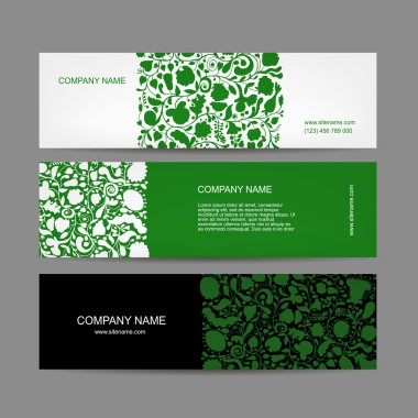 Afiş kümesi, çiçek tasarım