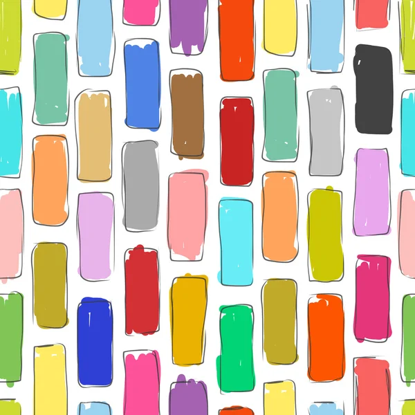 Mur de brique coloré, croquis pour votre conception — Image vectorielle
