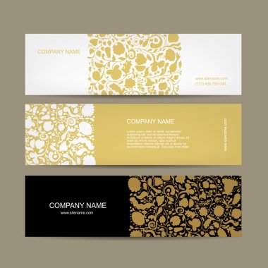 Afiş kümesi, çiçek tasarım