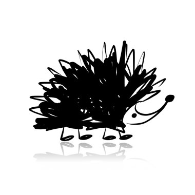 Komik kirpi, tasarımınız için kroki