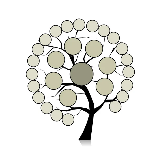 Infografik-Baum für Ihr Design — Stockvektor