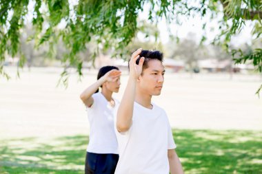 İnsanlar Park Thai chi