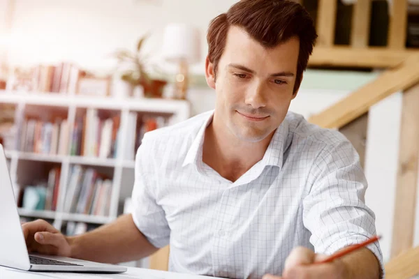 Male architect in office — Stock Photo, Image