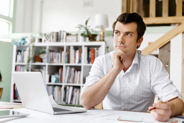 Male architect in office — Stock Photo, Image