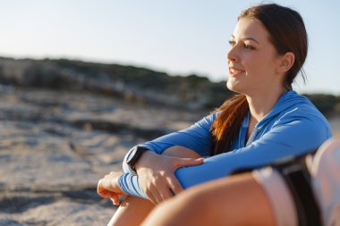 Sporda çift Sahilde giymek