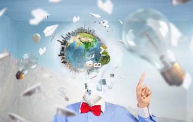 Başsız adam portresi