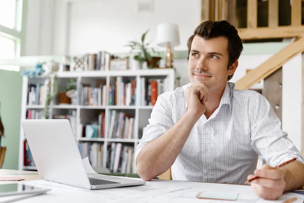 Male architect in office — Stock Photo, Image