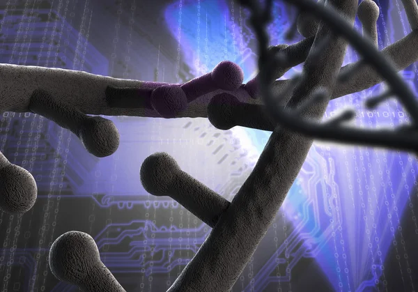 Biotechnology genetic research — Stock Photo, Image