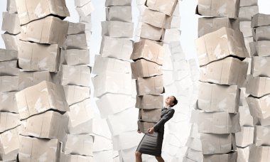 kadın taşıma Karton Kutularda