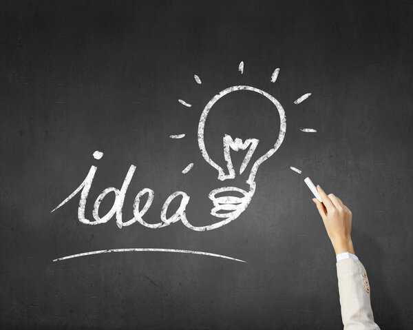 Лампочка как символ великой идеи
