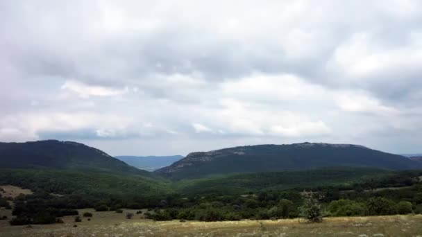 Beautiful hills and forests panorama — Stock Video